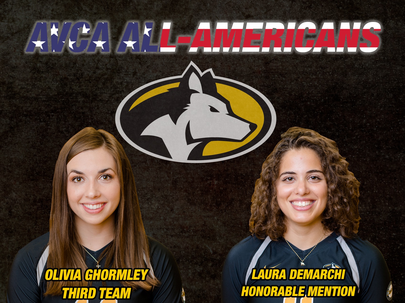 Olivia Ghormley and Laura DeMarchi Named AVCA All-Americans