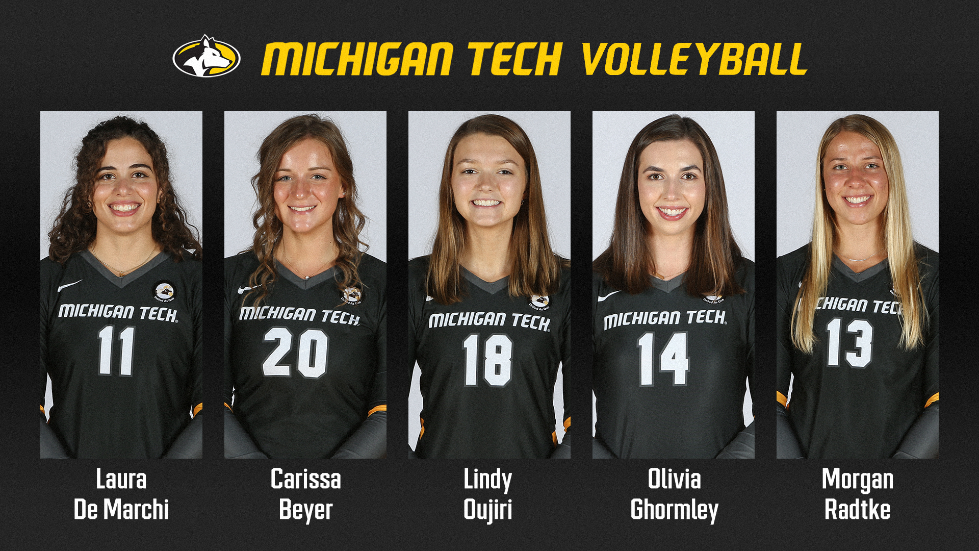 Five Huskies honored with volleyball team awards
