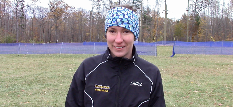 Sarah Daniels After The GLIAC Cross Country Championship