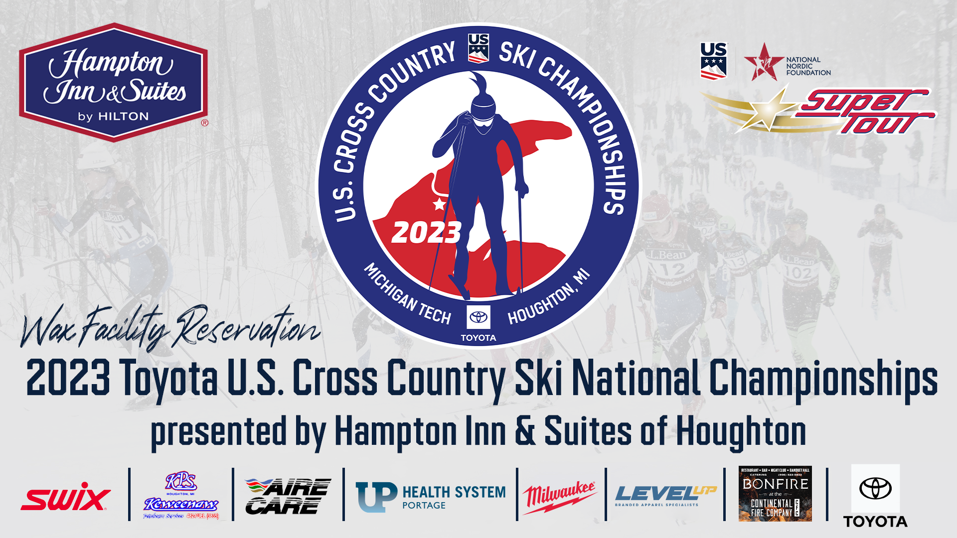 Waxing Facility Reservations for the 2023 Toyota U.S. Cross Country Ski National Championship Presented by Hampton Inn & Suites of Houghton