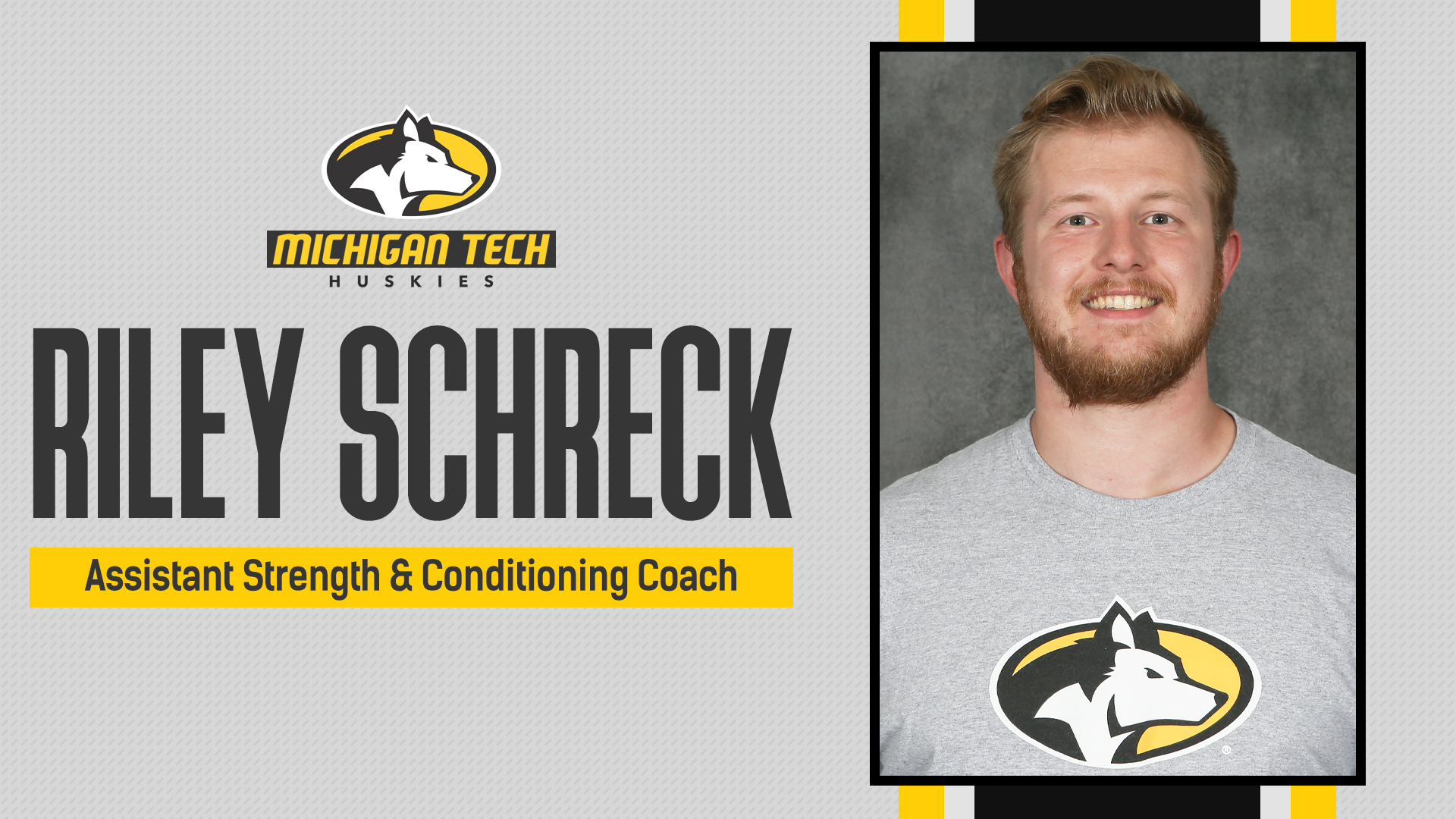 Schreck Hired as Assistant Strength & Conditioning Coach