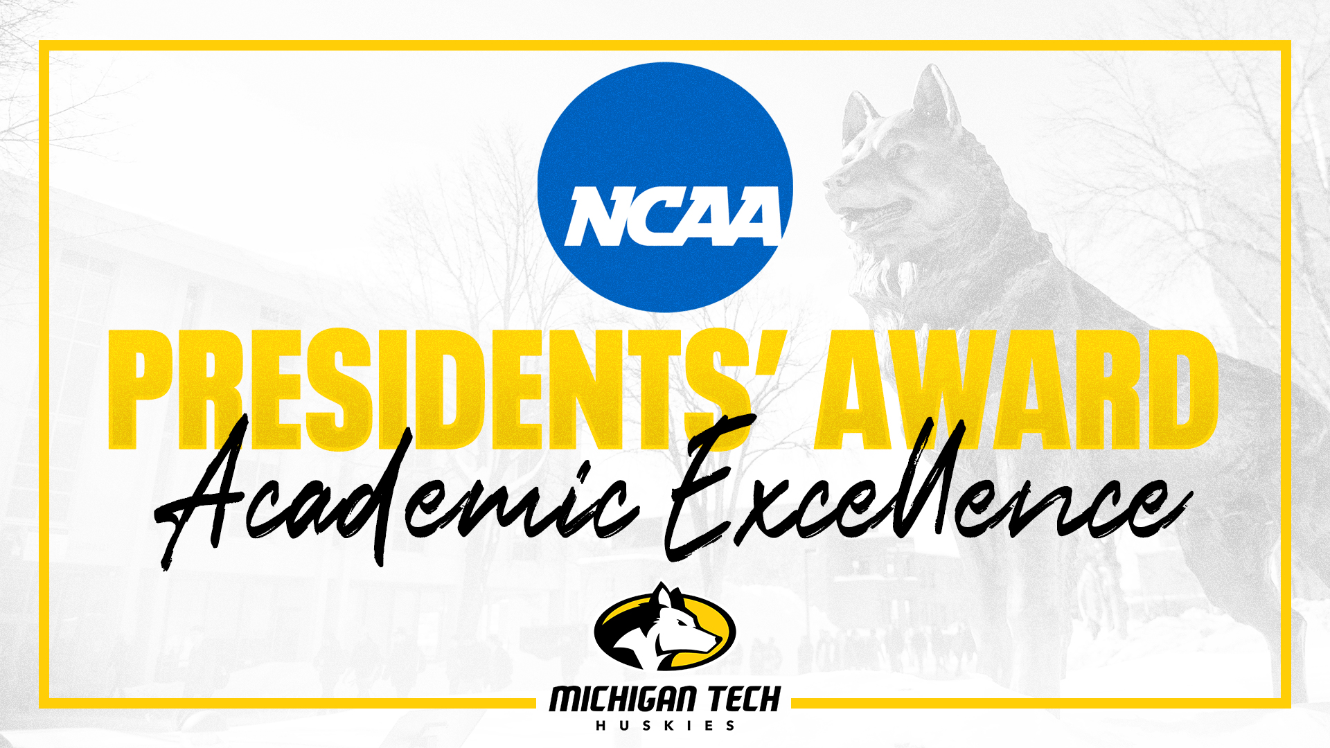 Michigan Tech recognized by NCAA for Academic Success Rate