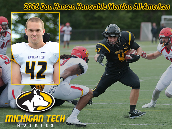 Sherbinow Named a 2016 Don Hansen NCAA Division II Honorable Mention All-American