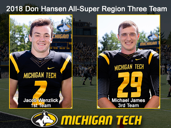 Wenzlick and James Named to Don Hansen All-Super Region Three Team