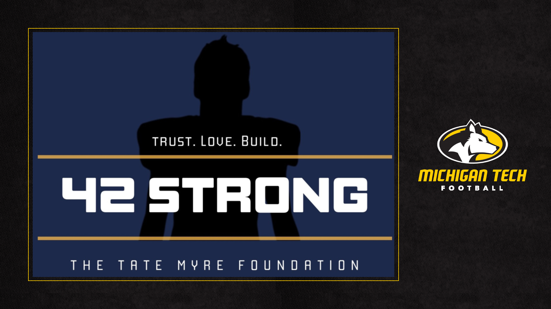 Michigan Tech Football Supports The Tate Myre Foundation