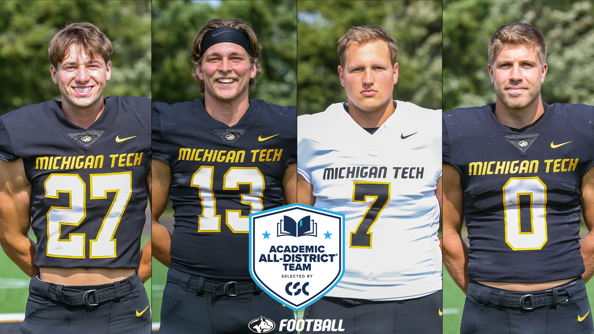 Tech Football Sees Four Named to CSC Academic All-District Team