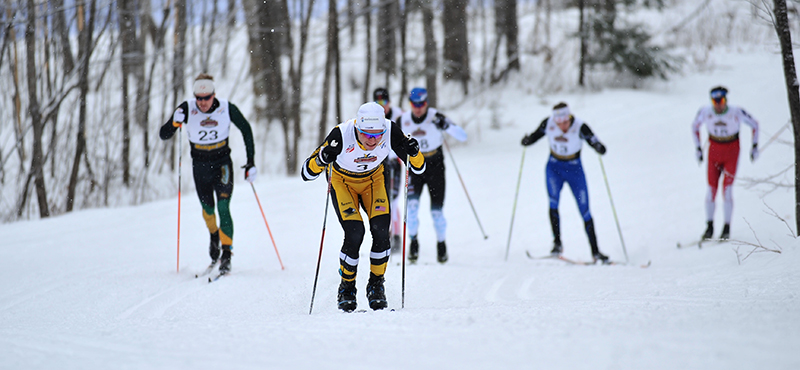 Skiers Compete at Telemark