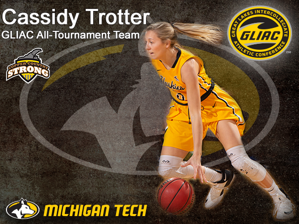 Cassidy Trotter GLIAC All-Tournament Team Graphic