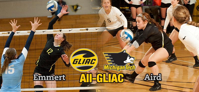 Aird and Emmert Honored by GLIAC