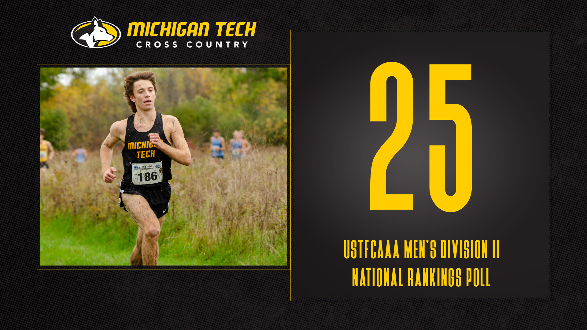 Men's Cross Country Ranked No. 25 in Nation